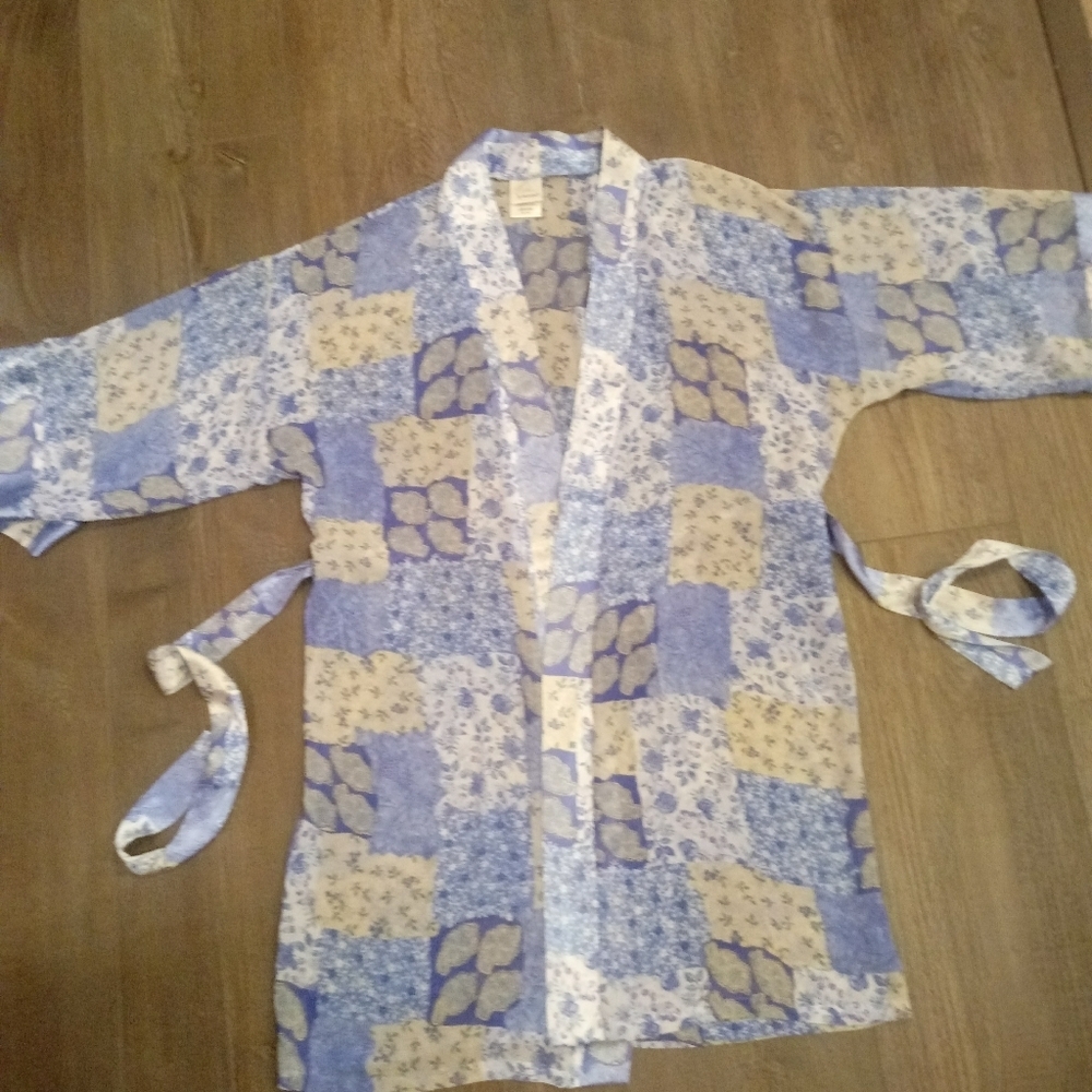 Floral Patchwork Kimono Robe - Picture 5 of 6